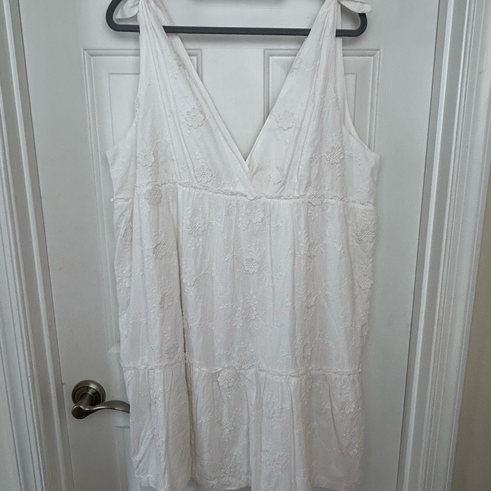 LOFT Beach White Dress